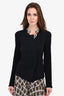 Isabel Marant Black Virgin Wool Tie Jacket Size 36