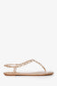Rene Caovilla Faux Pearl Sandals Size 35.5
