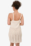 Acne Studios Cream Crochet Dress Size M