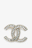 Pre-Loved Chanel™ 2016 Gold Toned Baguette Crystal CC Brooch