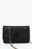 Versace Black Grained Calfskin Medusa Chain Bag