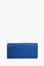 Versace Blue/Red Grained Calfskin Medusa Continental Wallet