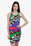 Gianna Versace Multicoloured Geometrical Print Top + Skirt Set Estimated Size S