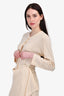 Comme Des Garcons Cream Wool Top + Midi Skirt Set Size S