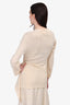 Comme Des Garcons Cream Wool Top + Midi Skirt Set Size S