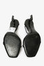 Saint Laurent Black Patent 'Opyum' Heeled Sandals Size 39.5