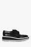 Prada Black Leather Platform Oxford Size 38
