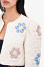 Sea New York Quilted Floral Cropped Jacket Size S