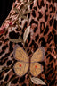 Johnny Was Penelope Velvet Leopard Print Cardigan Size XXS