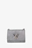 Louis Vuitton 2016 Silver/Black Metallic Epi Twist MM Chain Bag