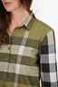 Burberry Brit Green Check Shirt Size XS