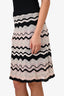 M Missoni Black/Pink Knit Skirt Size 40