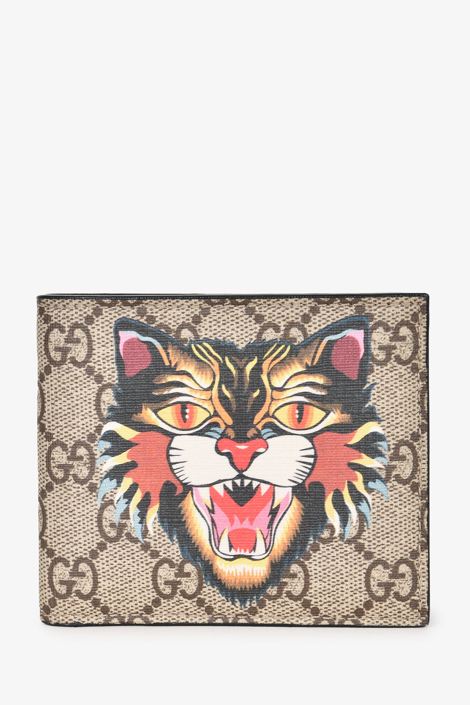 Gucci GG Supreme Tiger Printed Bi Fold Wallet – Mine Yours
