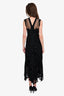 Jean Paul Gaultier Vintage Black Crochet Silk/Wool Maxi Dress with Slip Size S