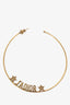Christian Dior Gold Tone J'Adior Hoop Earrings