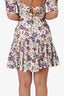 Isabel Marant Etoile White/Yellow Floral Print Ruffle Skirt Size 36