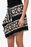 Isabel Marant Etoile Black/White Aztec Skirt Size 36