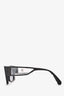 Chanel Black Rectangular Frame Cat Eye Sunglasses