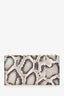 Christian Louboutin Snakeprint Leather Rainbow Crystal Wallet