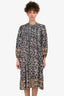 Isabel Marant Etoile Blue Pattern Dress Size 38