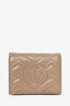 Gucci Taupe Chevron Marmont Compact Wallet