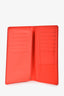 Louis Vuitton 2013 Red Leather Brazza Damier Pattern Long Wallet