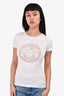 Versace White/Gold Medusa T-Shirt Size XS