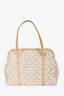 Bvlgari Beige Ostrich Leather/Mother Of Pearl Tote
