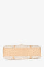 Bvlgari Beige Ostrich Leather/ Mother Of Pearl Tote