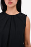 Joseph Black Pleated Front Top Size 36