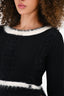 Pre-Loved Chanel™ Black/White Wool Sweater Size 34