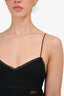 Nina Ricci Black Sleeveless Tiered Mini Dress Size 36