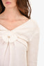 Pre-Loved Chanel™ White Bow Detail Dress Size 36