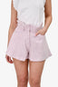 IRO Pink Tweed Pattern Shorts Size 36
