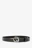 Gucci Brown Patent Leather 'GG' Belt