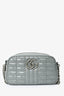 Gucci Grey Quilted Leather Marmont Bag