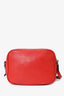 Gucci Red Leather Small 'Soho Disco' Crossbody Bag