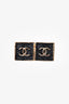 Pre-loved Chanel™ 2023 Black/Gold Tone CC Square Earrings