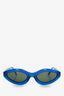 Moschino Blue Oval Frame Sunglasses