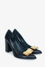 Mulberry Black Leather Bow Pumps Size 38