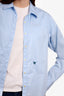 Kerri Rosenthal Blue Heart Long Sleeve Shirt Size S