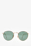 Ray-Ban Gold Frame Round Metal Sunglasses