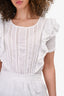 Love Shack Fancy White Cotton Eyelet Dress Size S (As Is)