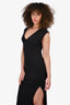 Frame Black V-Neck Long Maxi Dress Size XS