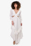 PatBo White Cut-Out Maxi Dress Size XS