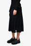 Jil Sander Black Pleated Maxi Skirt Size 34