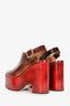 Marni Brown Leather Wedge Heels Size 36