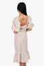 Ganni Pastel Plaid Cotton Smock Dress Size 42