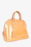 Louis Vuitton Yellow Vernis 'Alma' MM Top Handle Bag