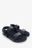 Balenciaga Black Leather Double-Strap Slingback Sandals Size 37